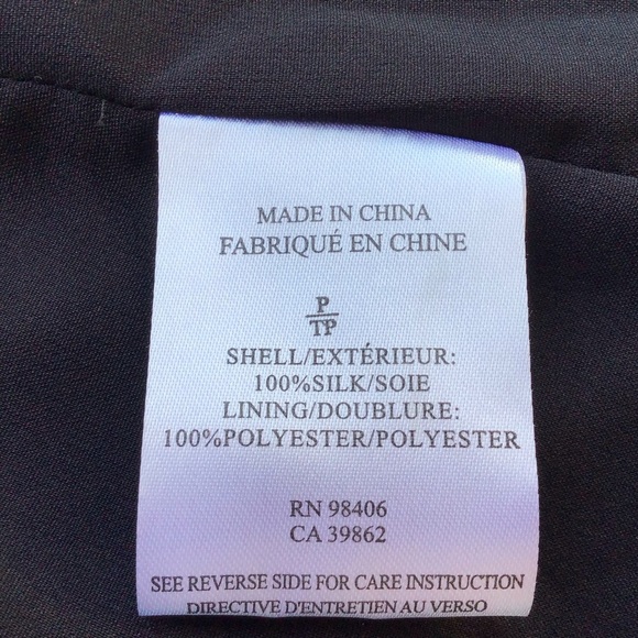 Theory Black Silk Sleeveless V-Neck Pleat Top - Picture 6 of 7